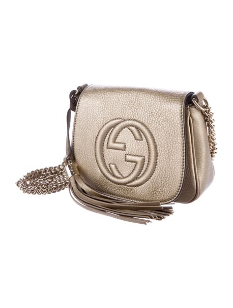 gucci soho gold chain crossbody|Gucci soho flap crossbody bag.